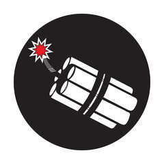 dynamite bomb icon vectors illustration