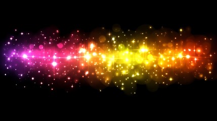Colorful Lights Glitter Sparkle Background Design