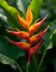 Obraz premium red and yellow flower