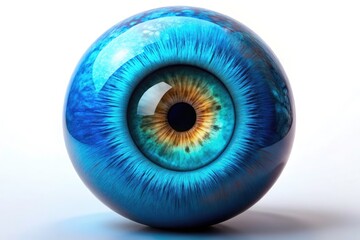 Stunning Blue Eye Food Photography: Realistic 3D Eyeball Close-Up