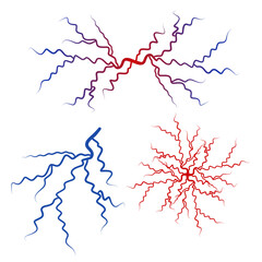 Human blood veins and arteries capillaries bloodstream