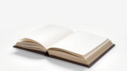 Blank realistic isolated book cover mockup with soft shadows, design, 3D