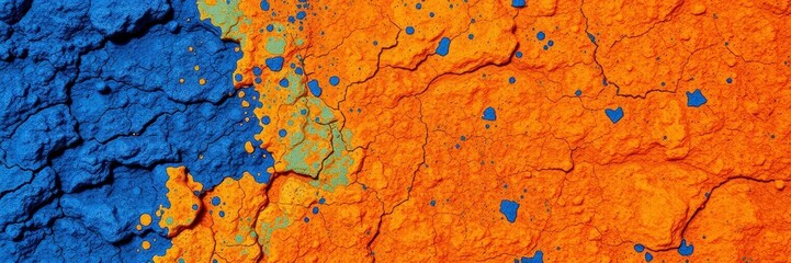 Blue abstract lava stone texture background with rough, uneven surface and vivid shades of blue, uneven, abstract, background