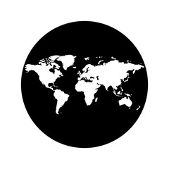 world map icon vectors illustration