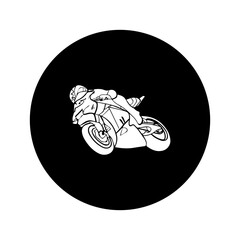 motorbike icon vectors illustration