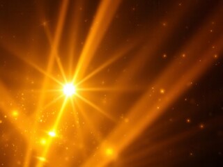 Obraz premium Golden lights rays bursting through the sky in a stunning background, brilliant, illuminated