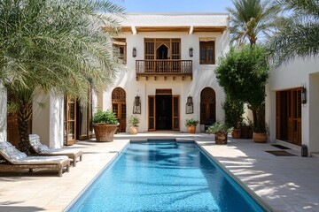 Fototapeta premium hotel swimming pool