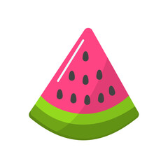 slice of fresh watermelon illustration yummy fruit
