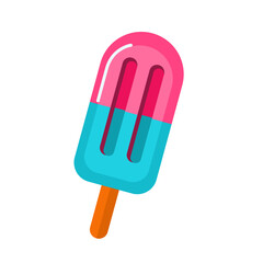 ice cream popsicle isolated on white background delicious food dessert