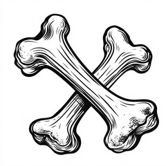 Fototapeta premium dog bone vector