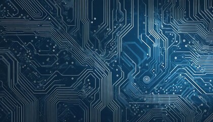 Abstract Circuit Board Design Showing Complex Pathways