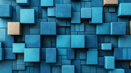 A vibrant dark blue corporate abstract background with animated gradient geometric shapes, perfect for business, finance, or corporate branding videos.