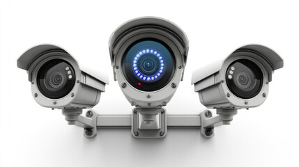 Security innovation in detail - a CCTV camera providing observation, maintaining order, tracking motion, enhancing awareness, safeguarding property, recording events, reliable equipment.