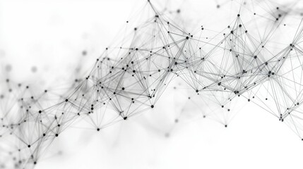A 3D abstract digital network background featuring connected dots and lines, representing the exchange of information and seamless communication in today's data-driven environment.