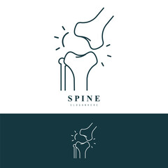 Spinal cord vector icons. Spine icon set. Simple set of spine vector icons. Vector spine icons. Human bone