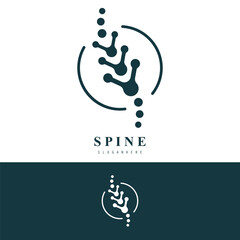 Spinal cord vector icons. Spine icon set. Simple set of spine vector icons. Vector spine icons. Human bone