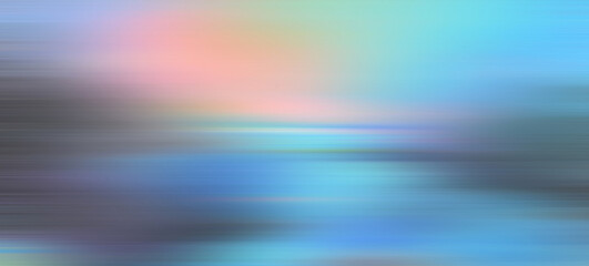 Abstract colorful seascape blur background