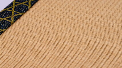 日本の畳のクローズアップ