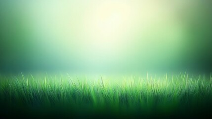 Obraz premium Soft bokeh highlights over a paddy field during sunrise, evoking the beauty of nature and agriculture, symbolizing a new day of growth and prosperity.