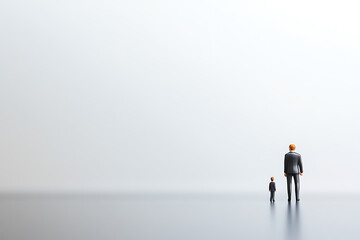 Obraz premium Miniature Figures: A Study in Size and Perspective