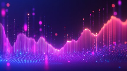 Vibrant Graph Showing Economic Growth Trend