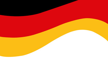 Obraz premium German Flag with white Copyspace