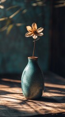 Minimalist Vase with Dried Flower