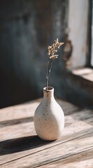 Minimalist Vase with Dried Flower
