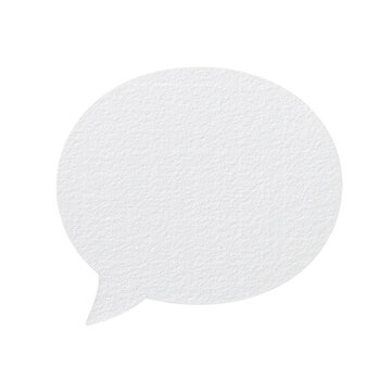 Blank speech bubble for creative communication