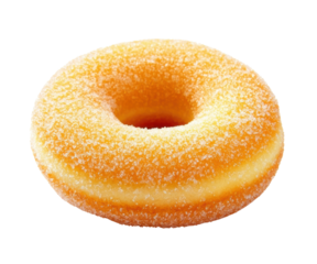 Glazed sugar donut with a soft texture