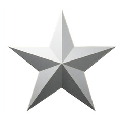 Obraz premium Silver Star Transparent Illustration