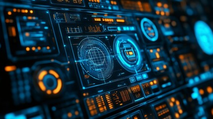 Fototapeta premium Modern abstract background with a grid and wire mesh pattern, illustrating a digital network, perfect for showcasing technology, data exchange, and cybernetic connectivity in design.