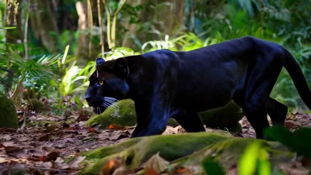 black panter in the wild