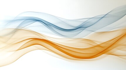 Abstract Blue and Orange Wave Design