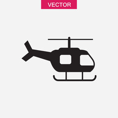 Air, helicopter, transport icon. vector flat black trendy style illustration for web and app..eps