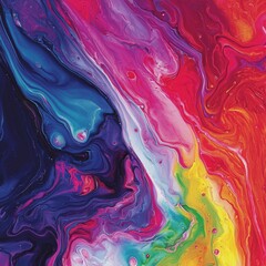 Fototapeta premium Vibrant Abstract Swirls in Rich Colors