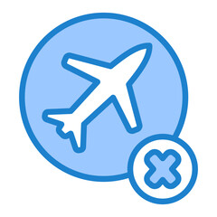 Fototapeta premium Trip Cancellation Icon