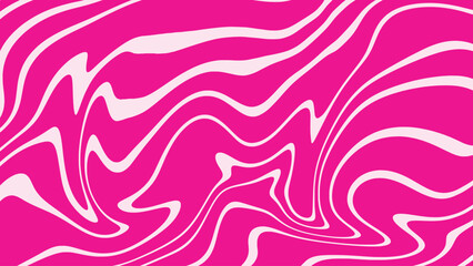 Vintage retro style pink and white wave abstract background. Trendy colorful liquid vector illustration