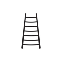 Ladder, Stairs icon. Vector flat black linear illustration for web and app..eps