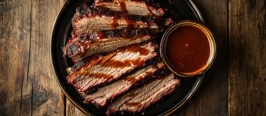 Delicious Smoked Brisket with Barbecue Sauce