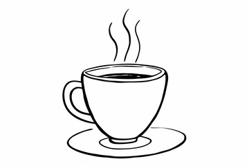 cup of coffee with steam