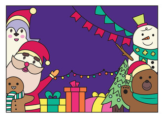 Christmas Element Design for Christmas Themed Decoration