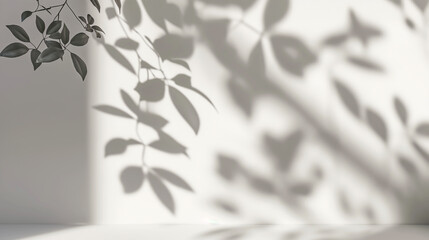 Minimalistic Light-Filled Background Featuring an Ethereal Foliage Blur