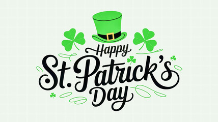 Happy St. Patrick's Day Typography Design