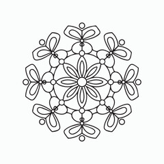 floral patterns kids Mandala art Coloring Book page design