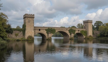 Fototapeta premium bridge over the river