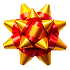 red bow isolated on white