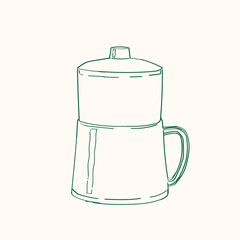 Nanyang Kopitiam Half Boiled Egg Maker Doodle.