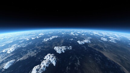 Obraz premium Stunning View of Earth from Space: A Celestial Panorama