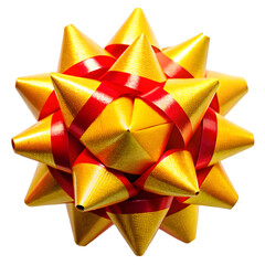 red bow isolated on white